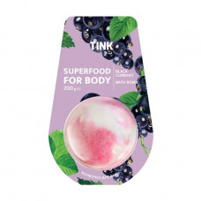 Bomb geyser for a bathtub of Tink Superfood For Body Black Currant Bath Bomb Blackcurrant, 200 g