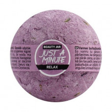 Bomb for a bathtub of Beauty Jar Just a Minute Relax Bath Bomb with oil of sweet almonds and a lavender, 150 g