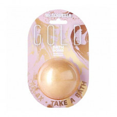 Bomb for a bathtub of Mr.Scrubber Gold Bath Bomb, 200 g
