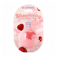 Bomb for a bathtub of Mr.Scrubber Strawberry Milkshake Bath Bomb, 200 g