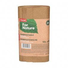 Paper garbage bags of Paclan Bio of 10 l, 10 pieces