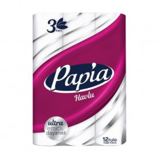 3-layer Papia paper towels, 85 separations, 12 pieces