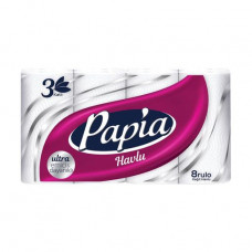 3-layer Papia paper towels, 85 separations, 8 pieces