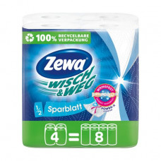 Zewa Wisch & Weg paper towels, 2-layer, 148*4 separations, 4 rolls