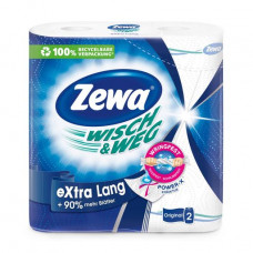 Zewa Wisch & Weg paper towels, 2-layer, 86 separations, 2 rolls