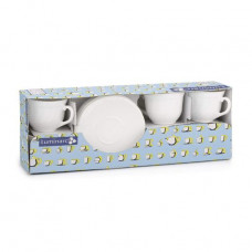 Tea service of Luminarc Trianon of white, 12 objects (E8845)