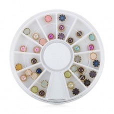 Decor for Avenir Cosmetics nails Pearls in a ring, in a roundabout, mix