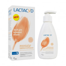 Delicate means for intimate hygiene of Lactacyd for daily application, with the batcher, 200 ml