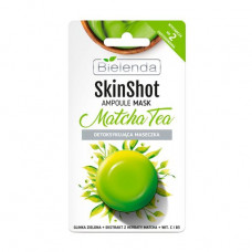 Detoksitsiruyushchy Bielenda Skin Shot Matcha Tea mask Tea match, for gray, tired skin with signs of aging, dryness and peeling, 8 g