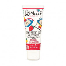 The children's organic Officina Naturae Toothpaste Gel Strawberry toothpaste with strawberry taste, 75 ml