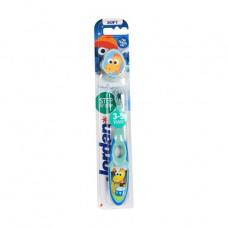 The children's Jordan Step2 toothbrush of 3-5 years soft, with a cap for travel, 1 piece