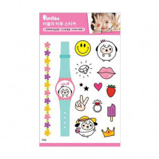 Children's tattoos stickers for a body of Puttisu Lovely Tatoo Sticker TS02 Big Yellow Smile