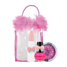 The Vipera Tutu Mix 22 children's set in a make-up bag (children's nail varnish, 5 ml + eye shadow, cheeks and lips, 2.5 g + lip balm, 7 ml)