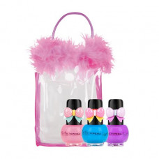 The Vipera Tutu Peel Off 11 children's set in a make-up bag (nail varnish 08, 5 ml + nail varnish 09, 5 ml + nail varnish 10, 5 ml)