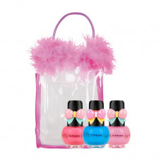 The Vipera Tutu Peel Off 14 children's set in a make-up bag (nail varnish 06, 5 ml + nail varnish 09, 5 ml + nail varnish 08, 5 ml)