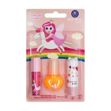 Children's set for a make-up of Ruby Rose Princess's Dream HB2113 5 (nail varnish, 5.5 g + lipstick-balm, 2.6 g + gloss balm, 2.3 g)