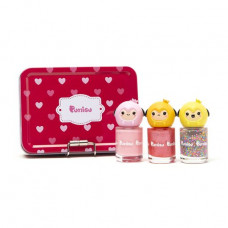 Children's set for a neyl-art of Puttisu Pangpang Nail Art Kit (color nail varnish, 8 ml + varnish with spangles, 8 ml + gloss for nails, 8 ml)