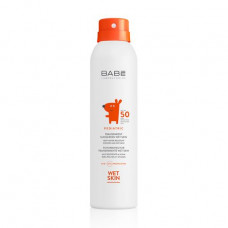 Children's sun-protection Babe Laboratorios Pediatric SPF 50+ spray transparent and waterproof with the matting effect, 200 ml