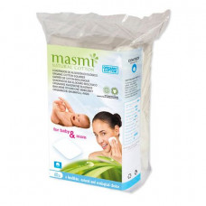 Cotton pads Masmi organic, square, 80 pieces