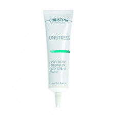 Day skin cream around eyes and a neck of Christina Unstress Probiotic Eye & Neck Day Cream SPF 8, 30 ml