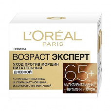Day cream for the person L'Oreal Paris Age the expert, against wrinkles, 65+, 50 ml