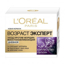 Day cream for the person L'Oreal Paris Age the expert, against wrinkles, restoring, 55+, 50 ml