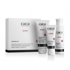 House set for the person Gigi Acnon Treatment Set (gel for washing, 100 ml + tonic, 120 ml + night cream, 50 ml)