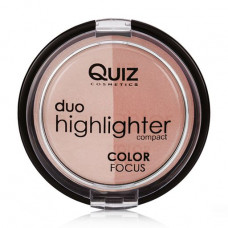 Double highlighter for the person Quiz Cosmetics Color Focus Duo Highlighter tone 20, 12 g