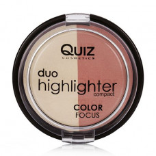 Double highlighter for the person Quiz Cosmetics Color Focus Duo Highlighter tone 40, 12 g