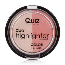 Double highlighter for the person Quiz Cosmetics Color Focus Duo Highlighter tone 50, 12 g