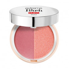 Double compact Pupa Extreme Blush Duo 110 Radiant Amarant Glow Watermelon blush, 4 g
