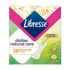 Panty Libresse Dailies Natural Care sanitary pads, 58 pieces