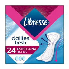 Libresse Daily Fresh Extra Long panty liners, 24 pieces