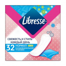 Libresse Daily Fresh Normal Deo panty liners ultrathin, 32 pieces