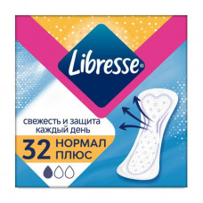 Libresse Daily Fresh Normal Plus panty liners, 32 pieces