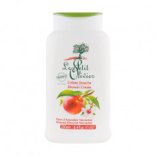 Extra gentle cream for a shower of Le Petit Olivier Almond color nectarine, 250 ml