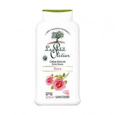 Extra gentle cream for a shower of Le Petit Olivier Roza, 500 ml
