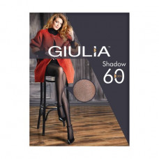 Fantasy women's tights from polyamide with the openwork drawing Giulia Shadow 60 DEN (10), Nero, size 2