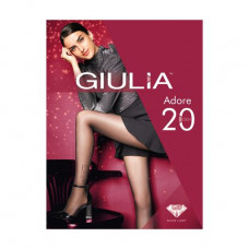 Fantasy tights female Giulia Adore (2) with lurex, 20 DEN, Nero, size 2