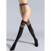 Fantasy tights female Giulia Harley with imitation Chulkov, 60 DEN, Daino/Nero, size 2