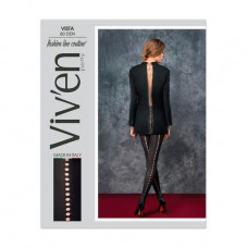 Fantasy tights female Viv'en petty Vista 60 DEN, black, size 2