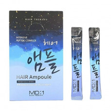 Filler for hair of MD: 1 Intensive Peptide Complex Hair Ampoule with a peptide complex, 10 ml