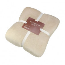 Fleece plaid of Home Line of beige, 150*195 cm (164488)