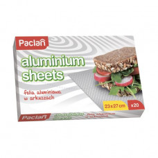Paclan foil alyuminevy in sheets, 20 pieces