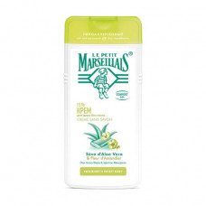 Shower cream gel without Le Petit Marseillais Sensitive soap with aloe juice belief and a flower of almonds, 400 ml