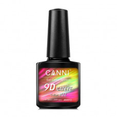 Canni Gel Color System 9D Cat Eye Soak-off UV&LED 02 gel polish, 7.3 ml