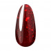 The Red gel polish Tufi Profi Premium Gel Polish 156 with large spangles, 8 ml