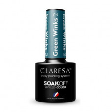 Gel polish for nails of Claresa Easy Painting System Soak Off UV/LED Color Green Winks 2, 5 g