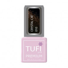 Gel polish for nails of Tufi Profi Premium Crystal Cat, 010 Topaz, 8 ml