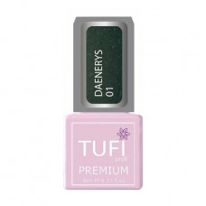 Gel polish for nails of Tufi Profi Premium Daenerys 01 Drakonye glass, 8 ml